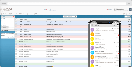 Решение для Вашего бизнеса - доменная э-почта - Inbox.eu