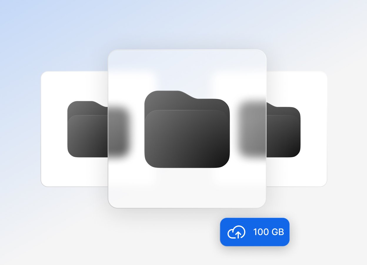 100GB secure file storage